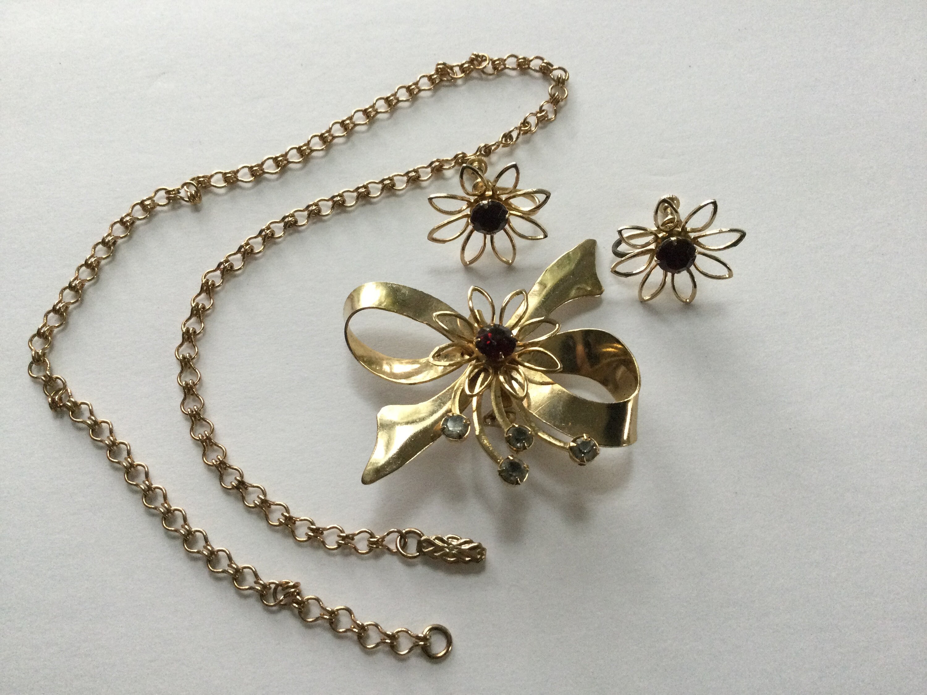 Style Guild Original Jewelry Set Necklace Brooch Earring