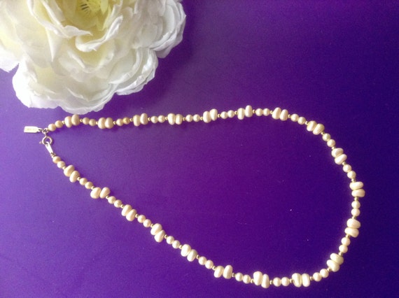 Marvella Faux Pearl Choker Necklace Vintage 60s J… - image 3