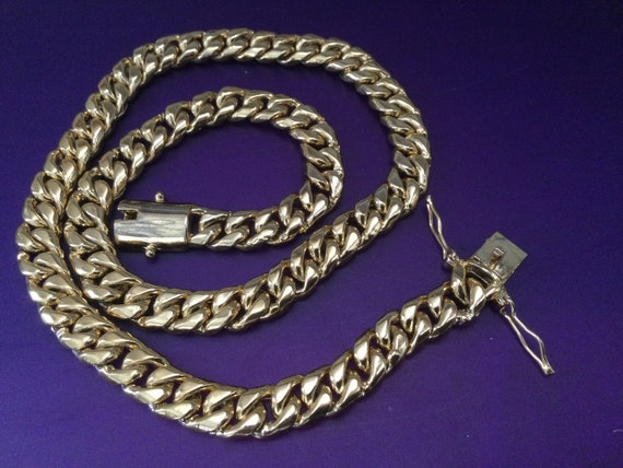 Cuban Link Chain Necklace 24"  Unisex Chunky Heav… - image 1