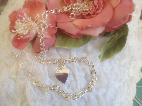 Heart Toggle Necklace Adjustable Valentine Romant… - image 5