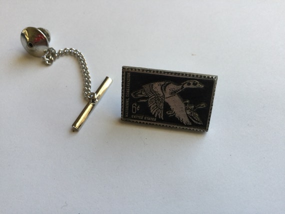 Pewter Tie Tack Waterfowl Conservation Bird NOS V… - image 9