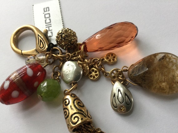 Vintage Chicos Key Chain Ring NOS Original Tags H… - image 7