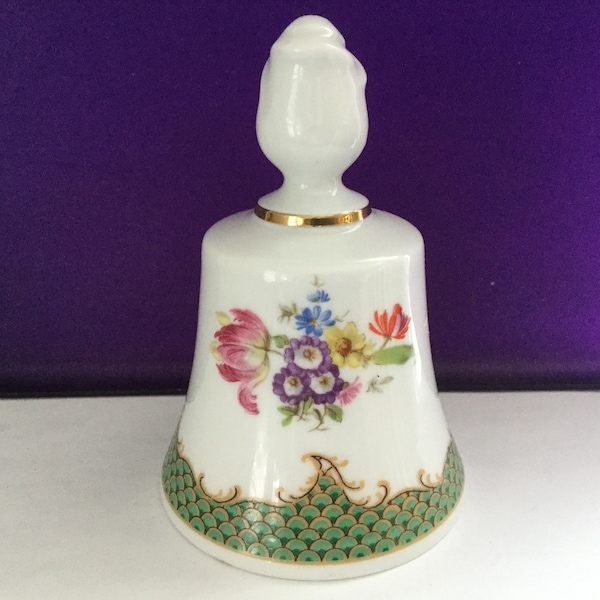 Danbury Mint Bell Bareuther Waldsassen Floral Tulip Bavaria Germany Collectible Bone China Dinner Annual Collection Decorative Decor Gift