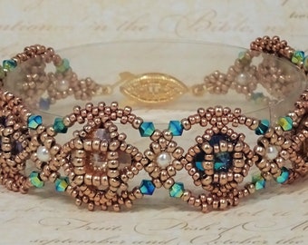 DIGITAL TUTORIAL - Maha Bracelet Tutorial - Beaded Bracelet - Beadweaving Tutorial - Instant Download