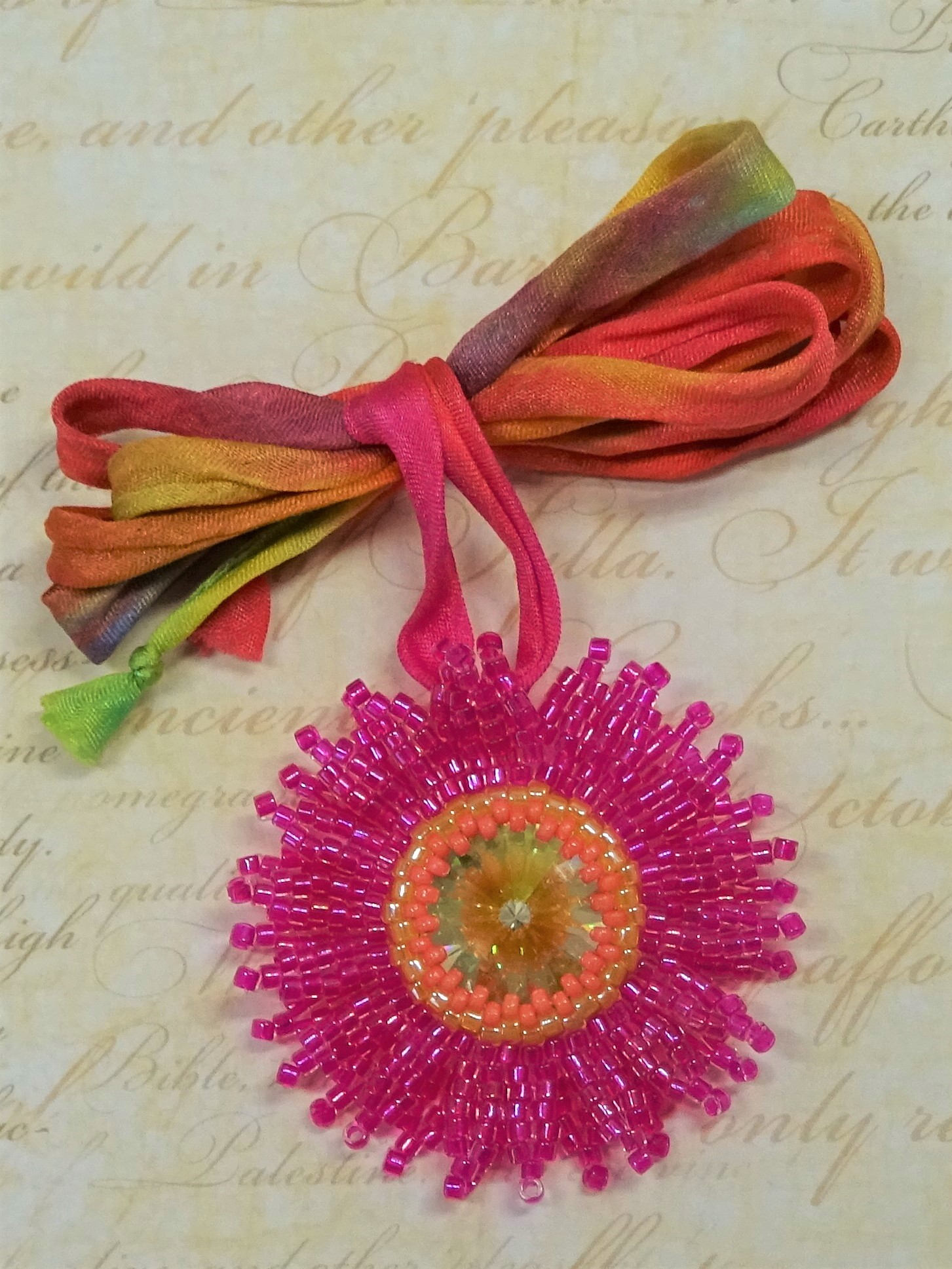 DIGITAL TUTORIAL Daisy Necklace Tutorial Flower Necklace Beaded Daisy