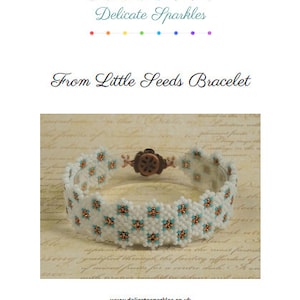 DIGITAL TUTORIAL From Little Seeds Bracelet Tutorial Beaded Bracelet Beadweaving Tutorial Instant Download image 2