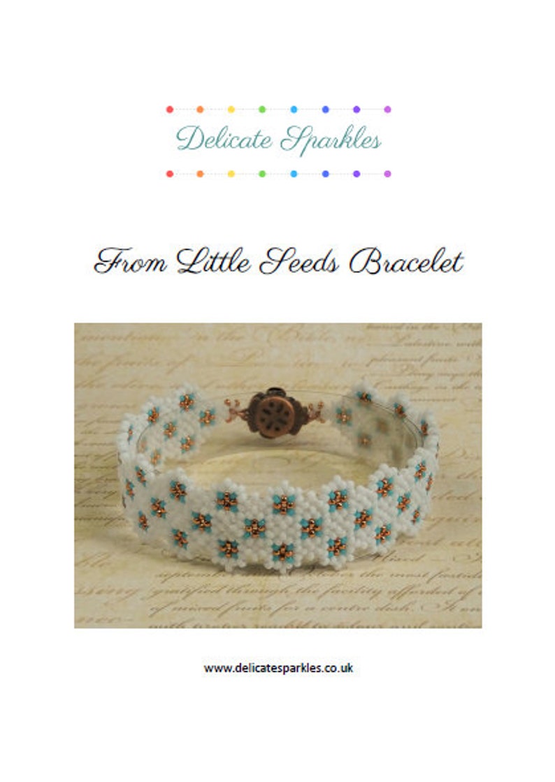 DIGITAL TUTORIAL From Little Seeds Bracelet Tutorial Beaded Bracelet Beadweaving Tutorial Instant Download image 2