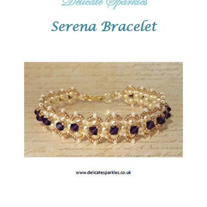 DIGITAL TUTORIAL Serena Bracelet Tutorial Beaded Bracelet Tutorial Beadweaving Tutorial Instant Download image 2