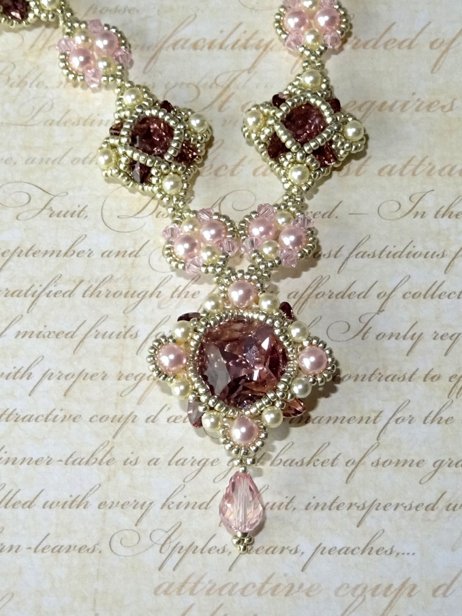 DIGITAL TUTORIAL Little Twister Necklace Tutorial Beaded Etsy