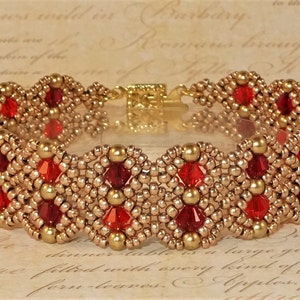 DIGITALE ANLEITUNG - Annabelle&#39;s Lace Armband Anleitung - Perlenarmband - Perlenweberei Anleitung - Instant Download