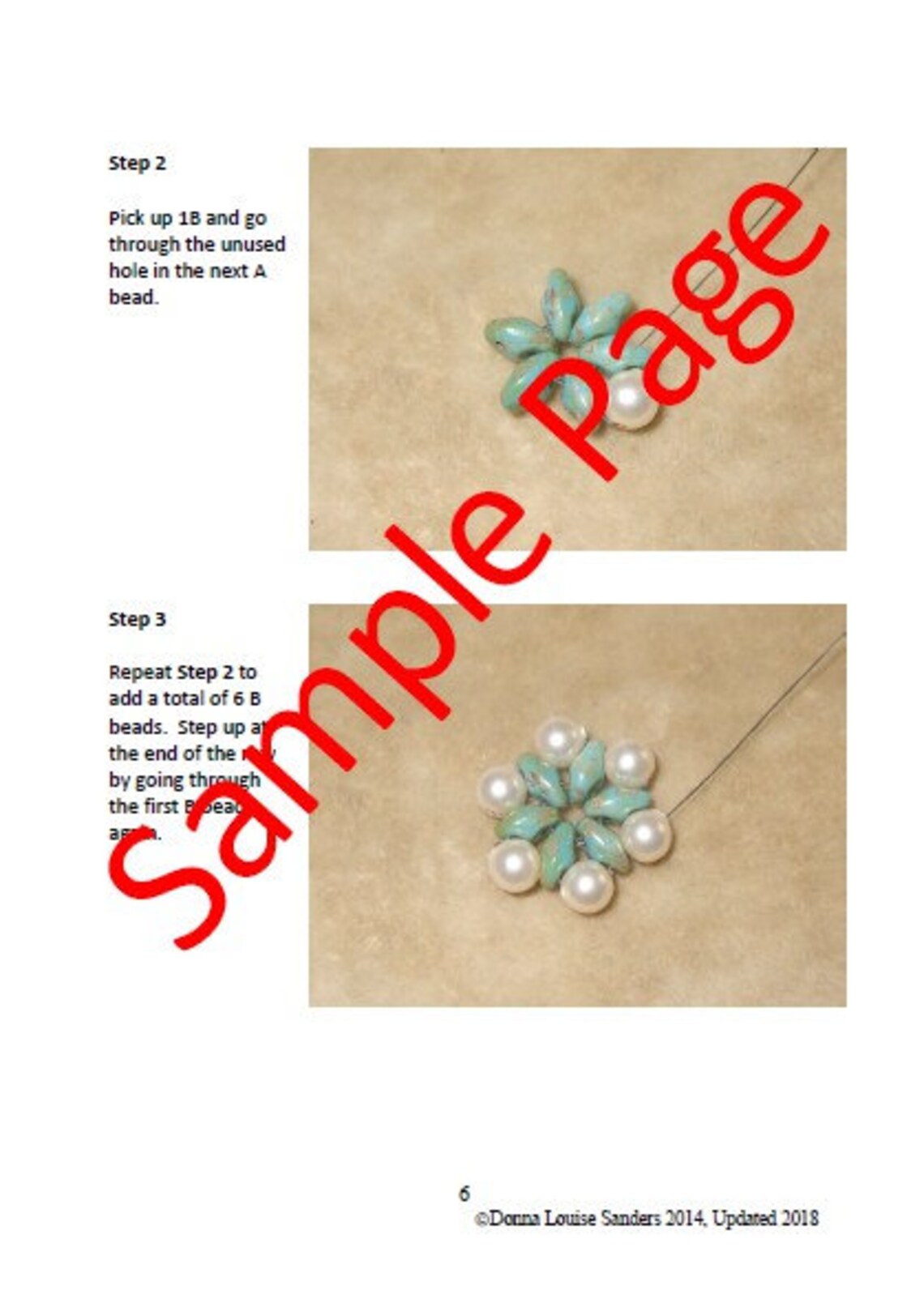 DIGITAL TUTORIAL Petals & Pearls Bracelet Tutorial Beaded Bracelet