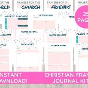 SOFORTIGER DOWNLOAD! Bibel Journaling Gebetstagebuch Christliche Geschenke Planer Einsätze Bibel Studium Journal Bibel Studium Journal Christian Planner