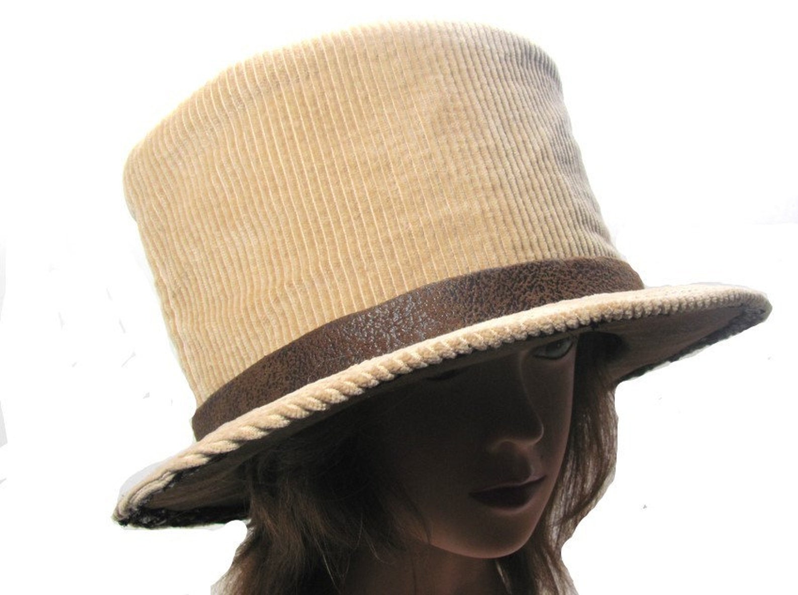 Cream Colored Corduroy Top Hat Mens Formal Wedding Attire Etsy