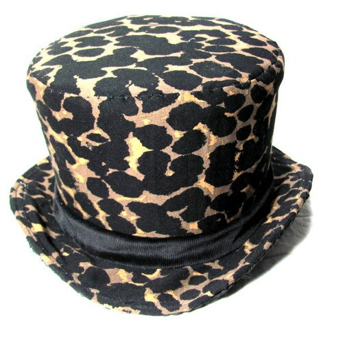 Leopardskin Top Hat Animal Print Party shops Fits in Suitcase Hat Hipster Top Hat Zookeeper Uniform Pimp Hat Royal Ascot Race Day Derby Bowler Hat
