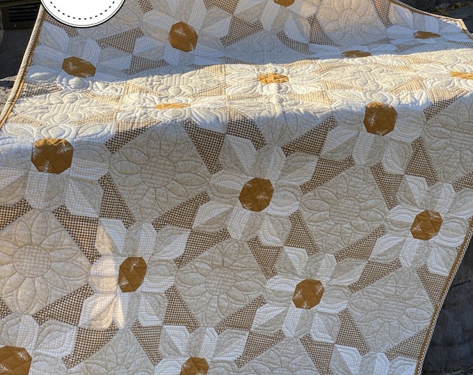 Cotton Daisies Quilt Kit queen Size Etsy