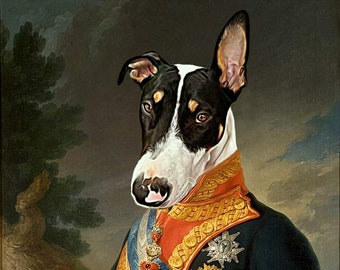 King Fernando VII of Spain - Pet Portrait - Custom Renaissance Pet Dog/Cat Portraits - Digital personalized portrait painting