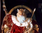 DIGITAL PORTRAIT - Custom Pet Portraits - Dog Portraits and Cat Portraits - Digital personalized portrait painting using your Pet's Photo