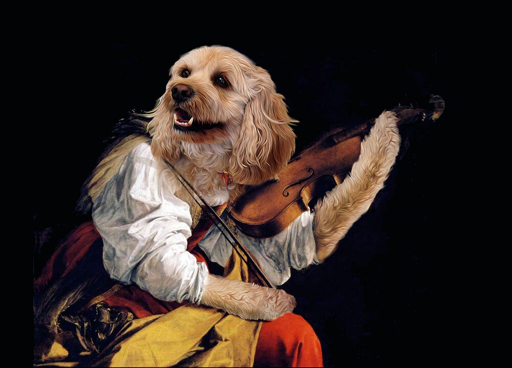 Renaissance Pet Portrait painted by hand Custom Pet Etsy