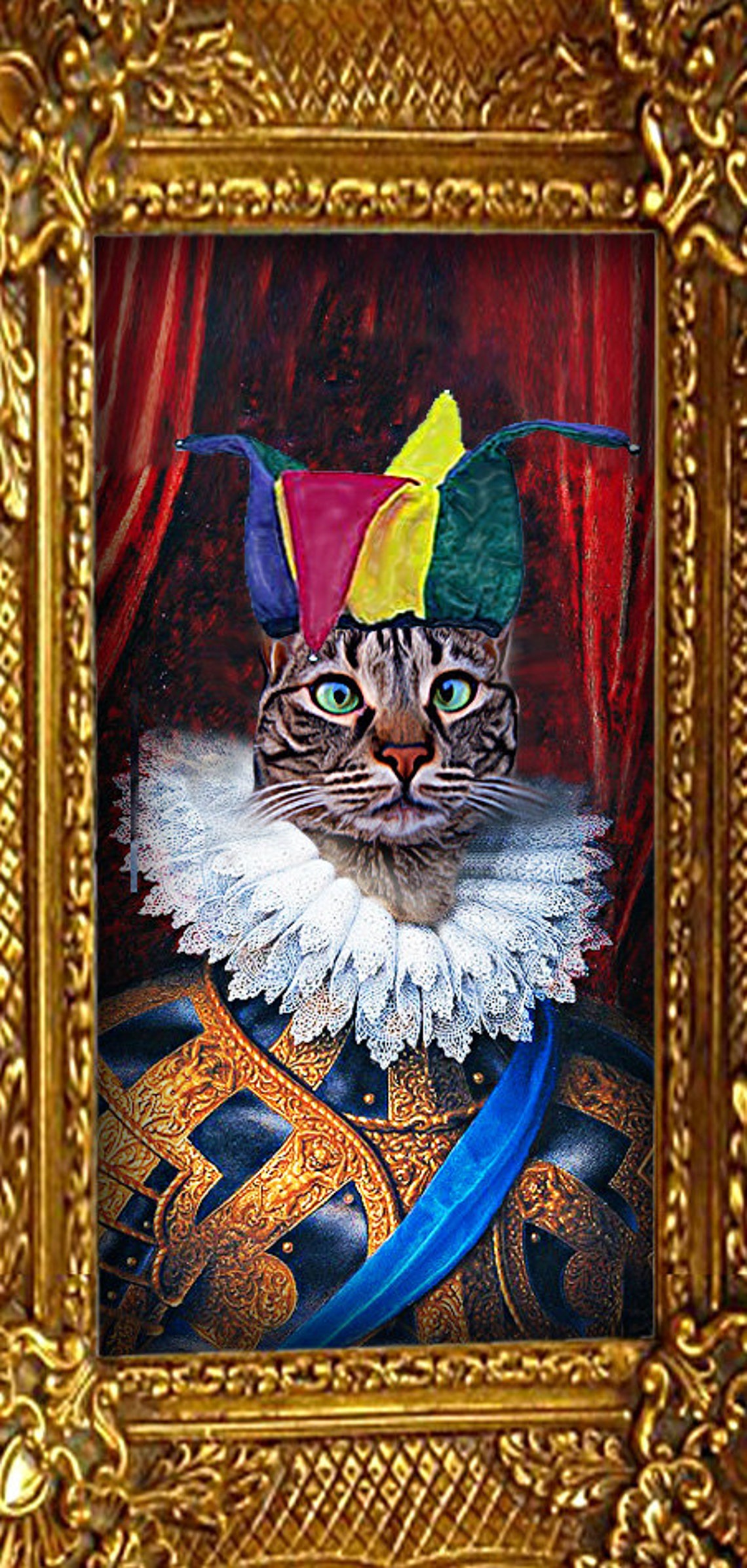 Jester Custom Pet Portraits Dog Portraits and Cat Etsy