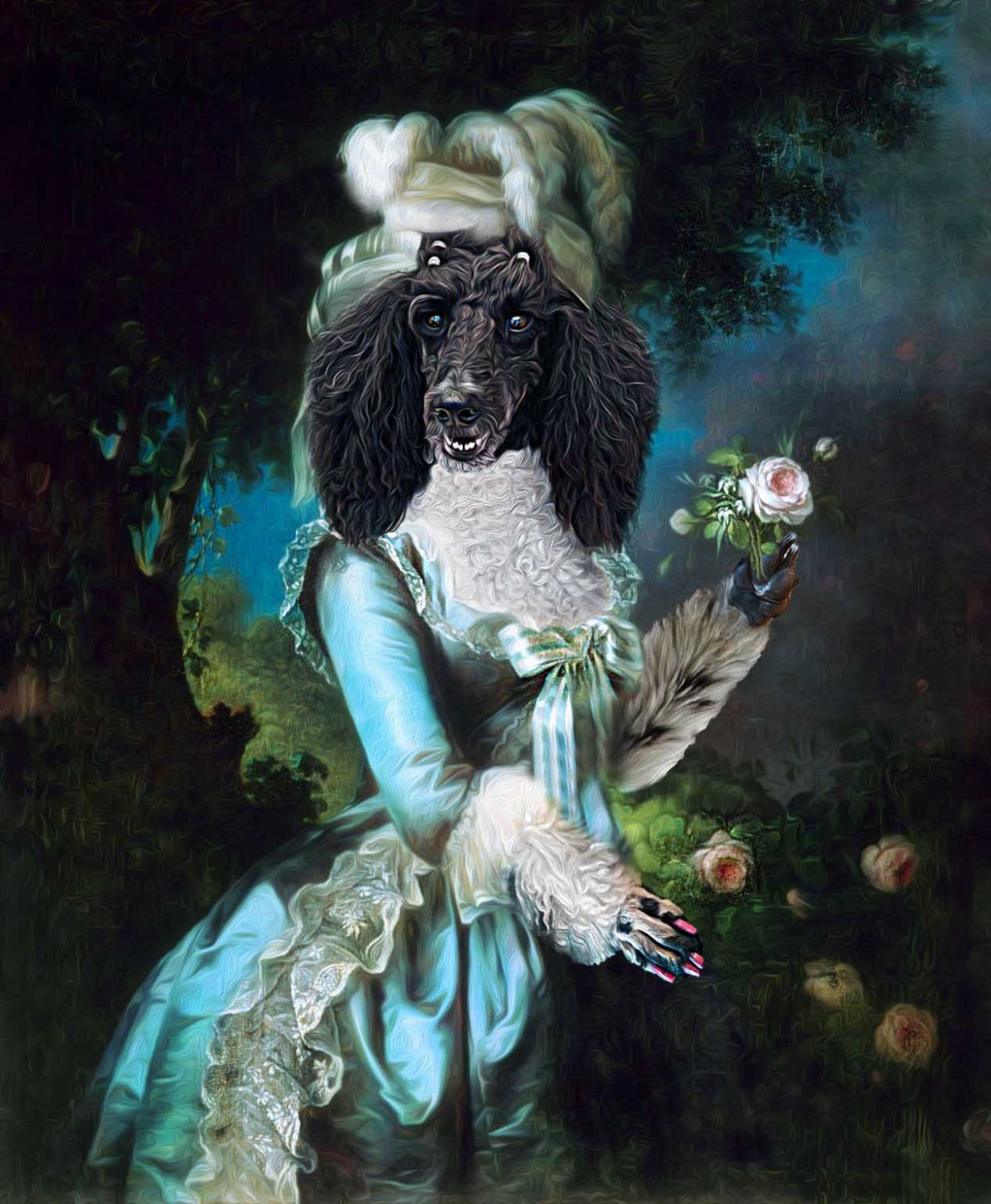 Marie Antoinette - Custom Pet Portraits - Dog Portraits and Cat