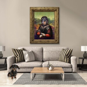 Mona Lisa - Pet Portrait - Custom Renaissance Pet Dog/Cat Portraits - Digital personalized portrait painting using your Pet's Photo image 4