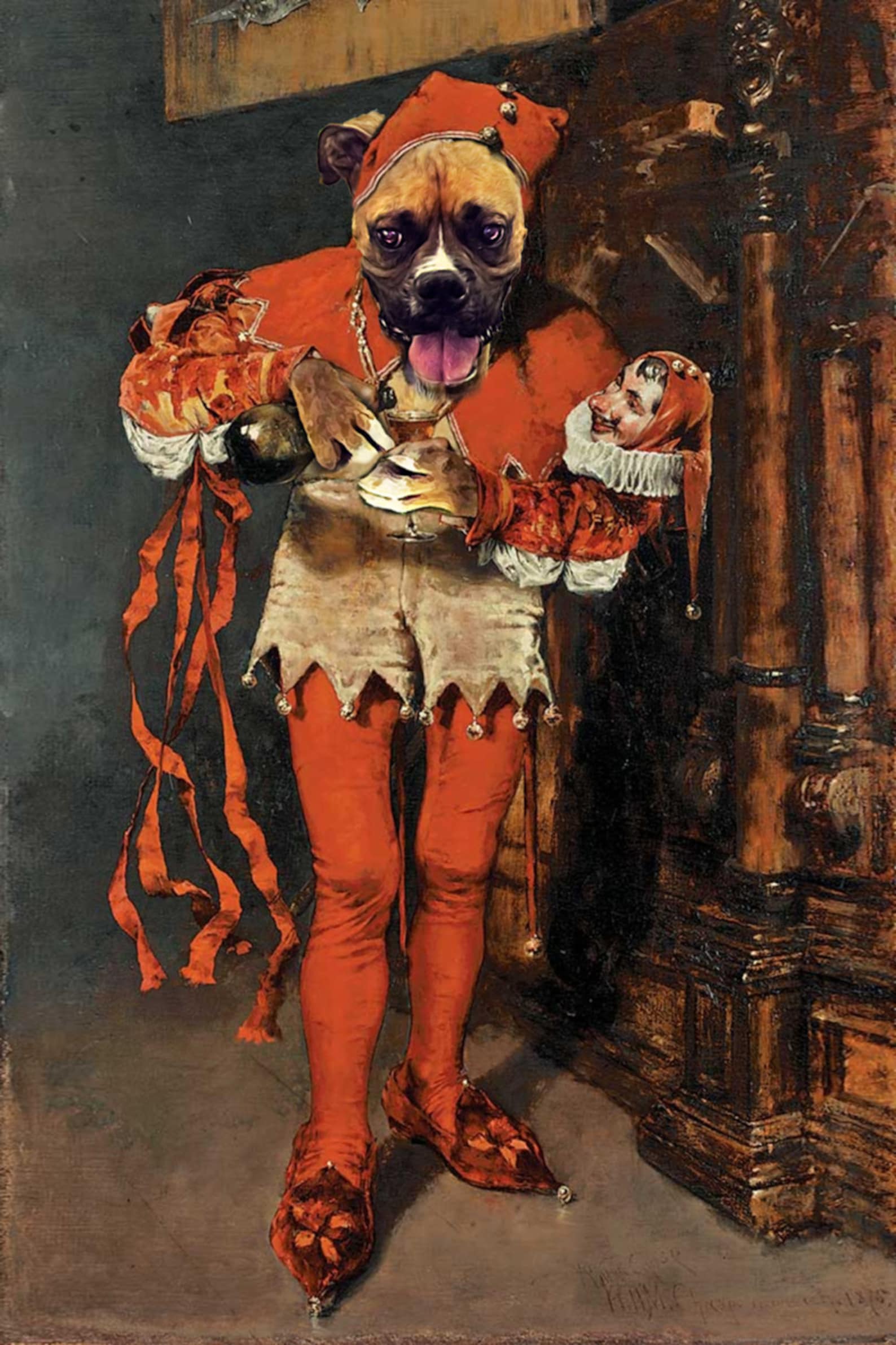 Jester Custom Pet Portraits Dog Portraits and Cat Etsy