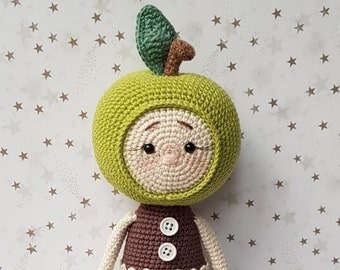 Hand-crocheted doll "Apple"