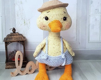 Canard crocheté à la main