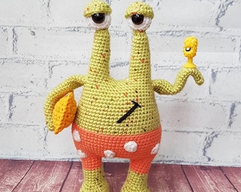Hand Crocheted Monster "Landy"