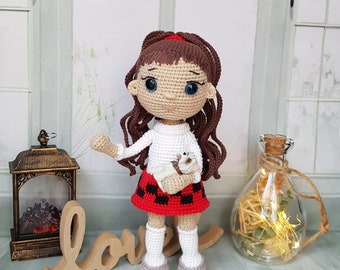 Hand crocheted doll