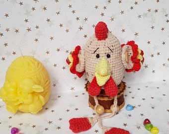 Poulet de Pâques crocheté à la main