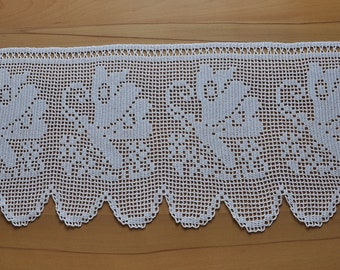 Rideau au crochet "Papillons"