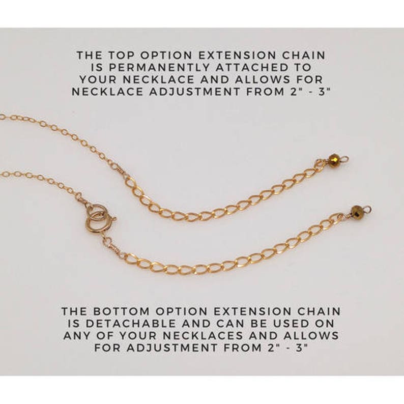 Extension chain Necklace extender Sterling silver Necklace extension chain 14 k gold fill NS96 Extender chain