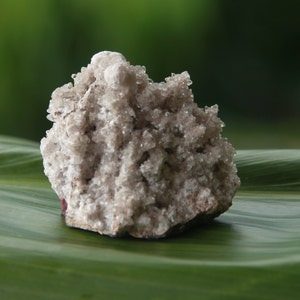 Bultfonteinite pseudomorph after Hydroxyapophyllite-(K) on clear  Calcite ~ South Africa