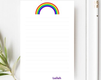 Kids Personalized Stationery | Girls Personalized Stationery | Rainbow Stationery | Kids Letter Writing Set | Penpal Set | Kids Stationery