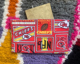 Vintage Hand-Sewn Kansas City Chiefs Pouch