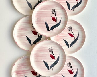 Stetson China - set of 8 - Small Plates - Vintage Dinnerware