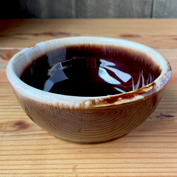 McCoy Pottery - Vintage Stoneware Small Bowl - Beautiful Brown Glaze