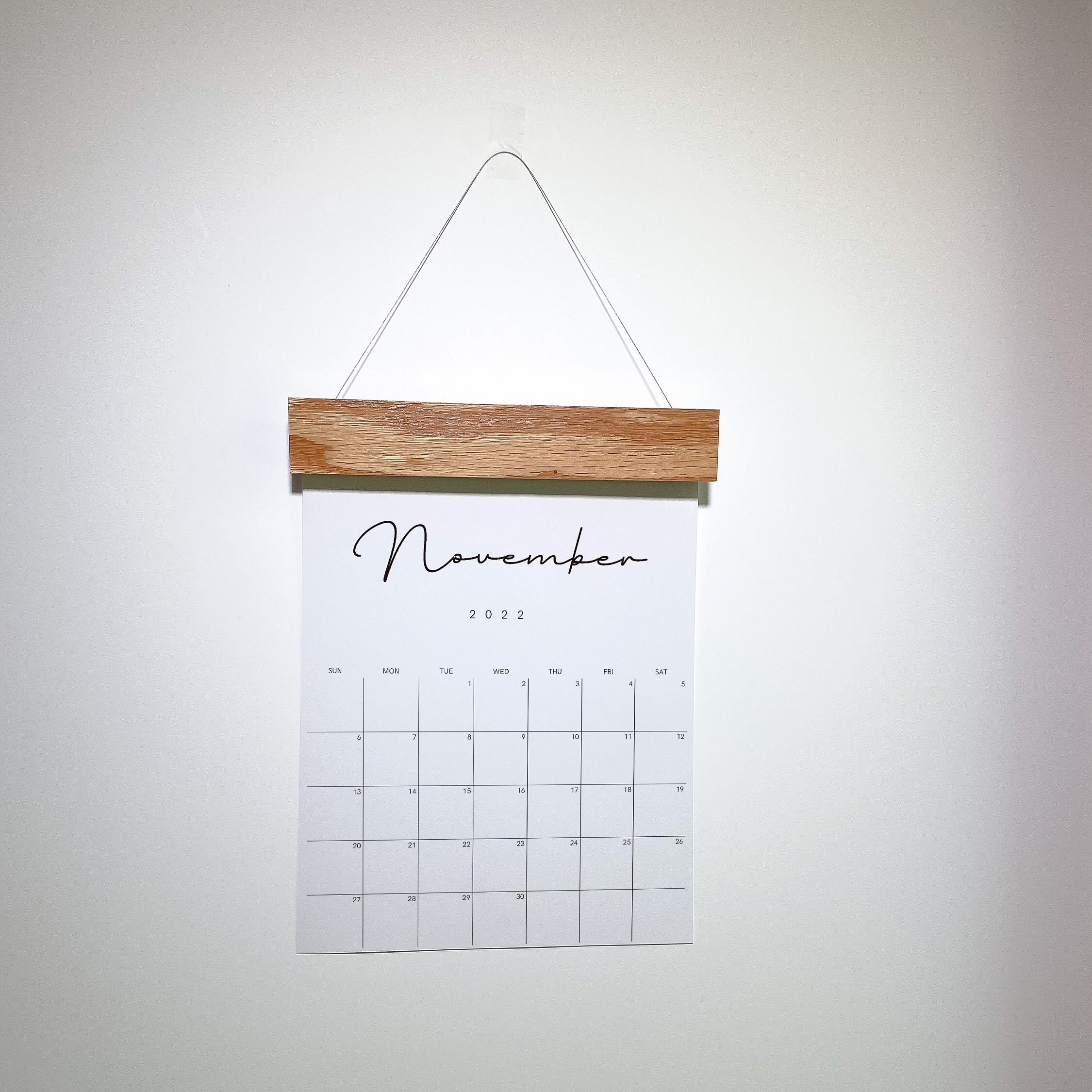 Wood Calendar Holder - Etsy