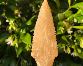 Flint River Stemmed Atlatl Dart Point by Chumash Artist Steven Saffold