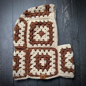 Granny Square Balaclava // Hood // Winter Hat // Crochet Balaclava // Knit Balaclava