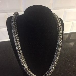 box chain necklace choose your metal aluminum, or stainless steel, brass, bronze chainmail chain mail squire Knight