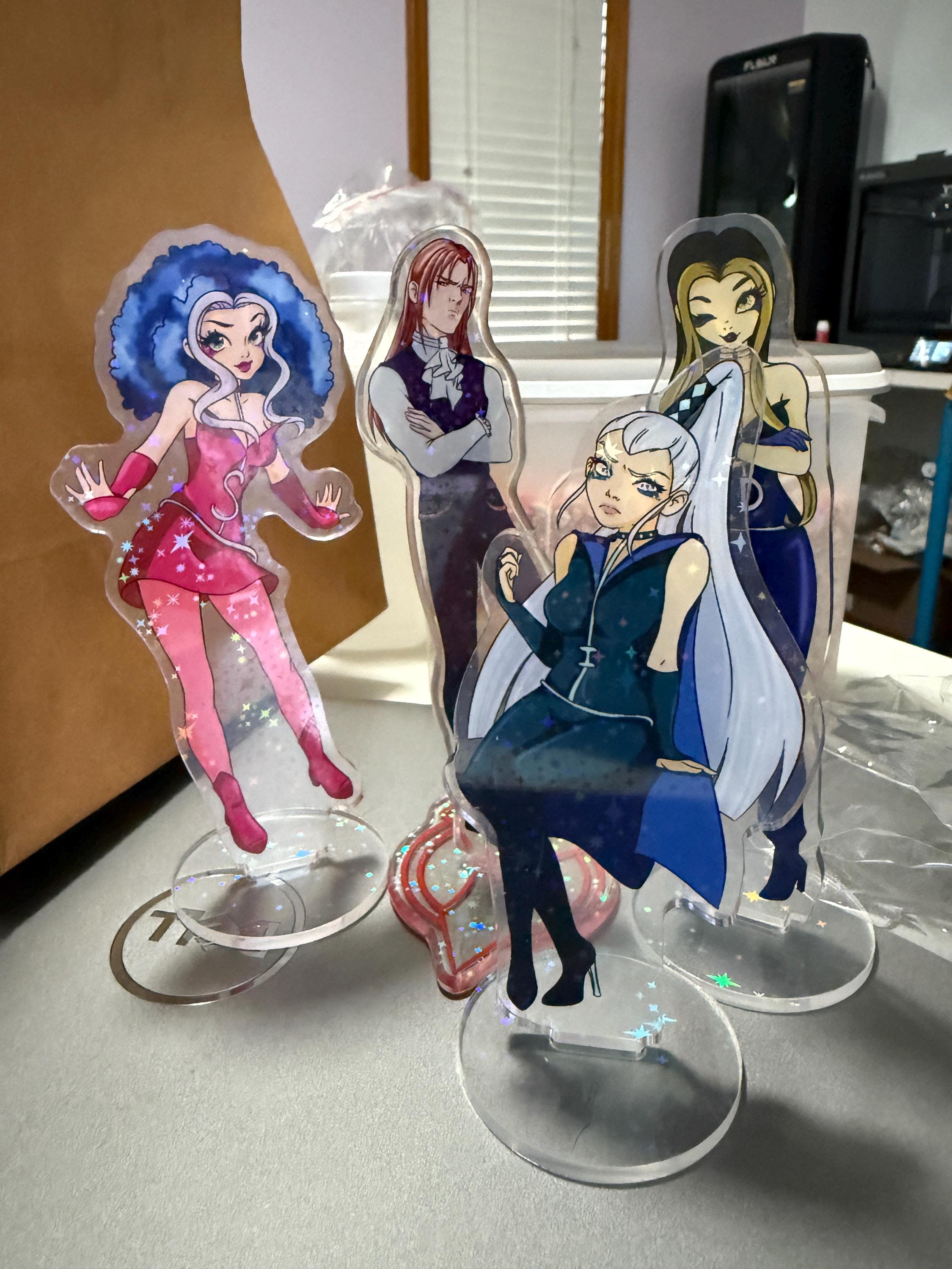 Fairy Club Villain Acrylic Standee | Witch| Wizard | Rainbow | Icy