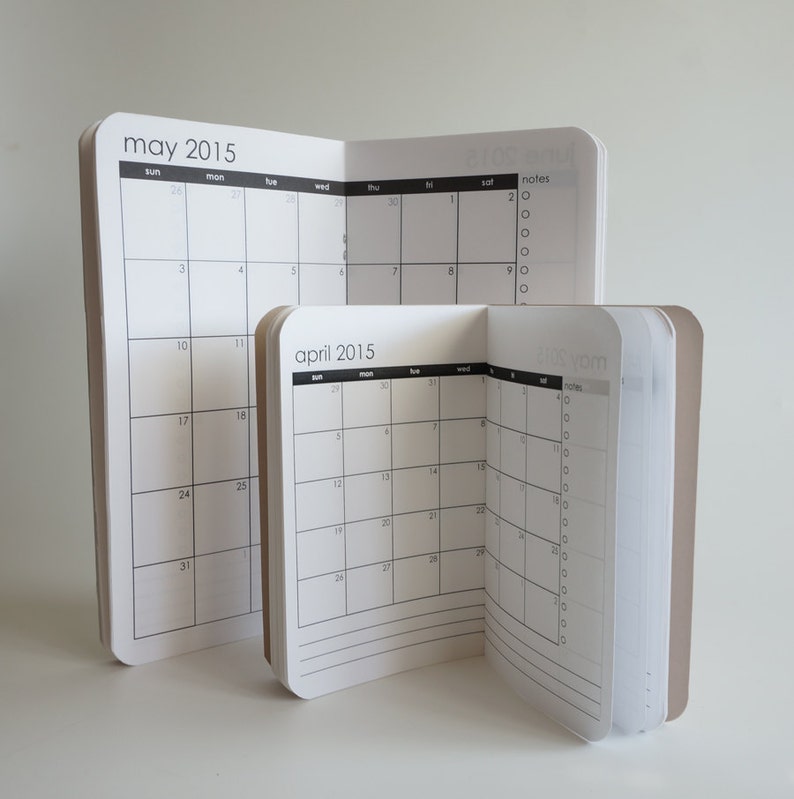 Journal Refill/Insert Monthly Calendars and Planners Etsy