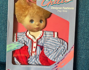 1985 Mattel My Child Doll Baseball Outfit - New In Box (Doll NOT Included)