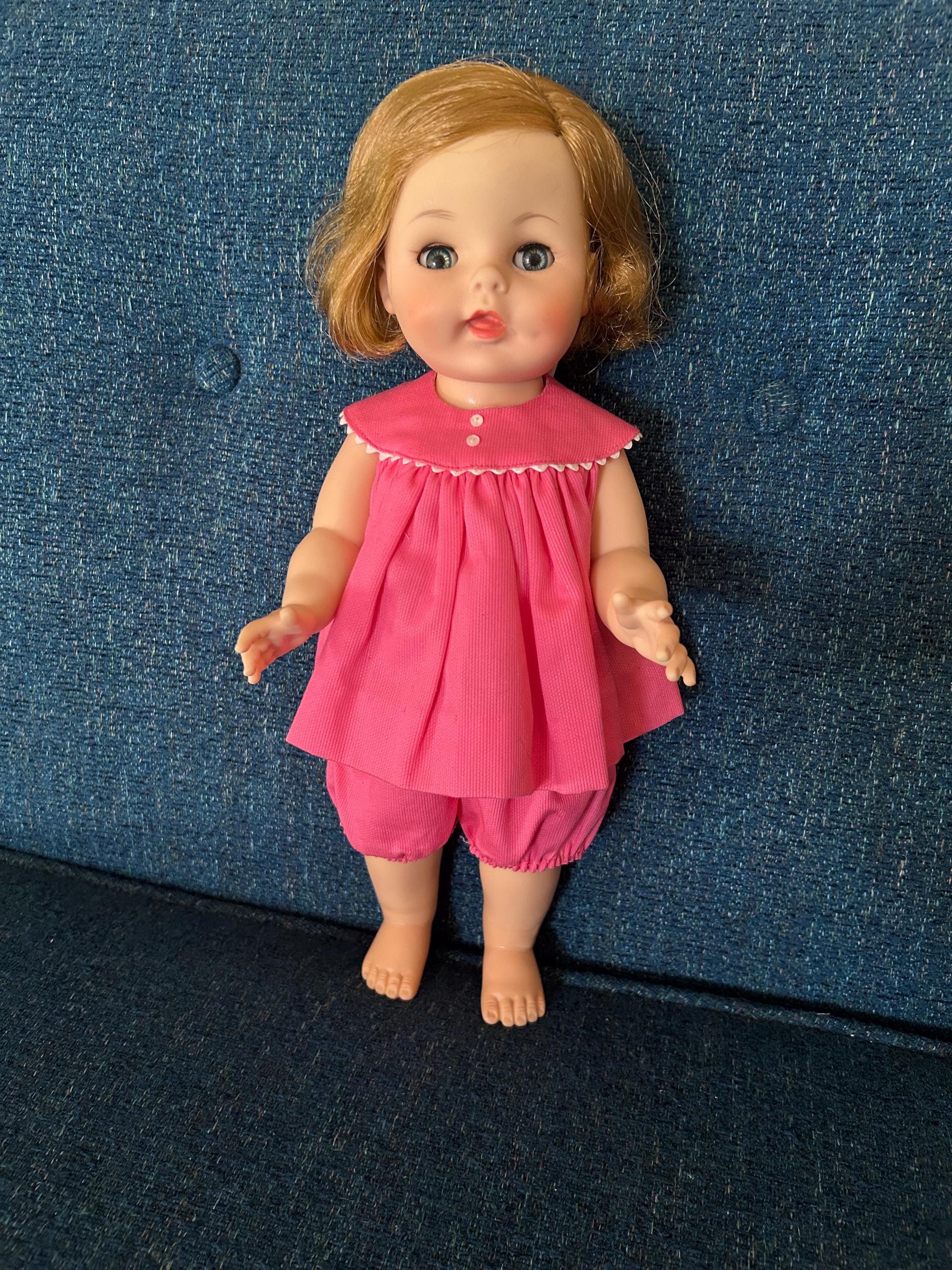 1961 14 Inch Madame Alexander Caroline Kennedy Doll in Dark Pink