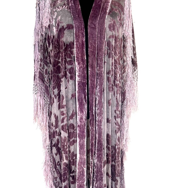 Vintage Purple Velvet Robe