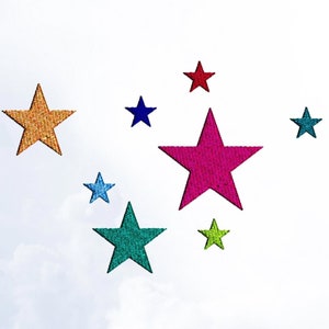 Star Embroidery Design, Stars Embroidery File, Quality Digital Designs For Embroidery Machines