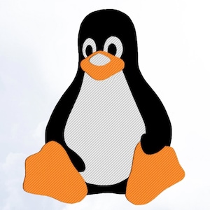 Penguin Tux Linux Machine Embroidery Design
