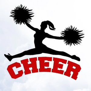 Cheerleader Embroidery Design: Sport Embroidery Patterns (Digital Download)